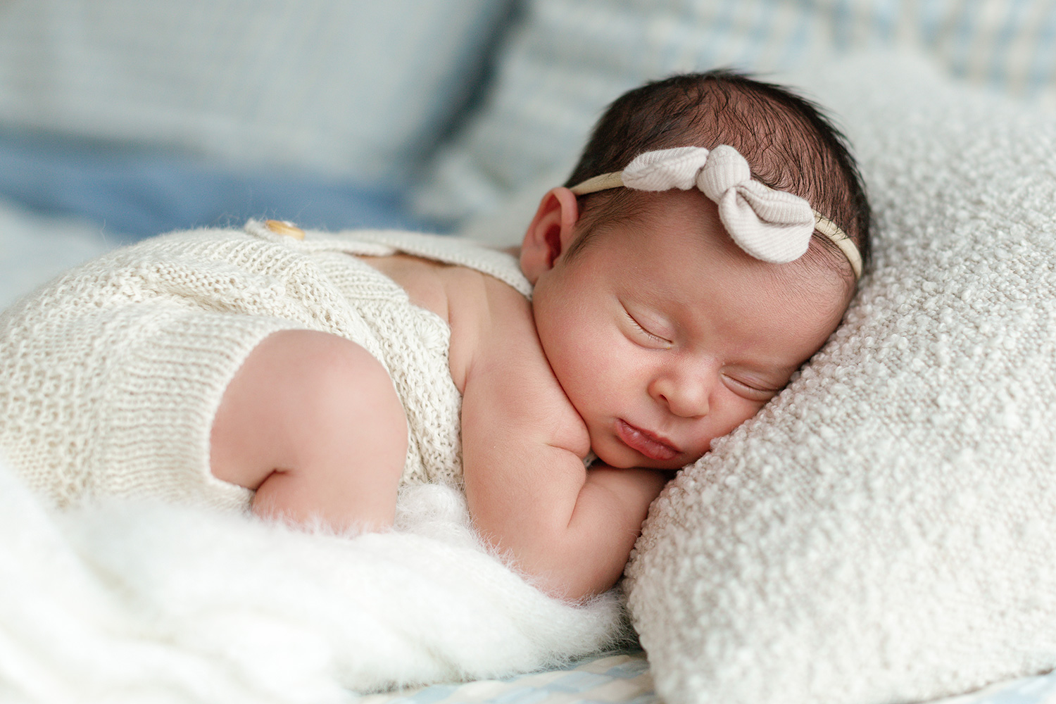 Newborn photography heartfelt with a sleeping baby in Sydney Sutherland Shire